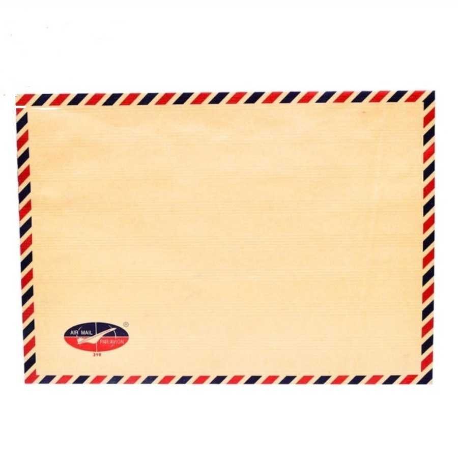 

Amplop Kertas Coklat Airmail Tali 310 Ukuran Folio / Amplop F4 Berkas Dokumen Lamaran Kerja 25x35cm