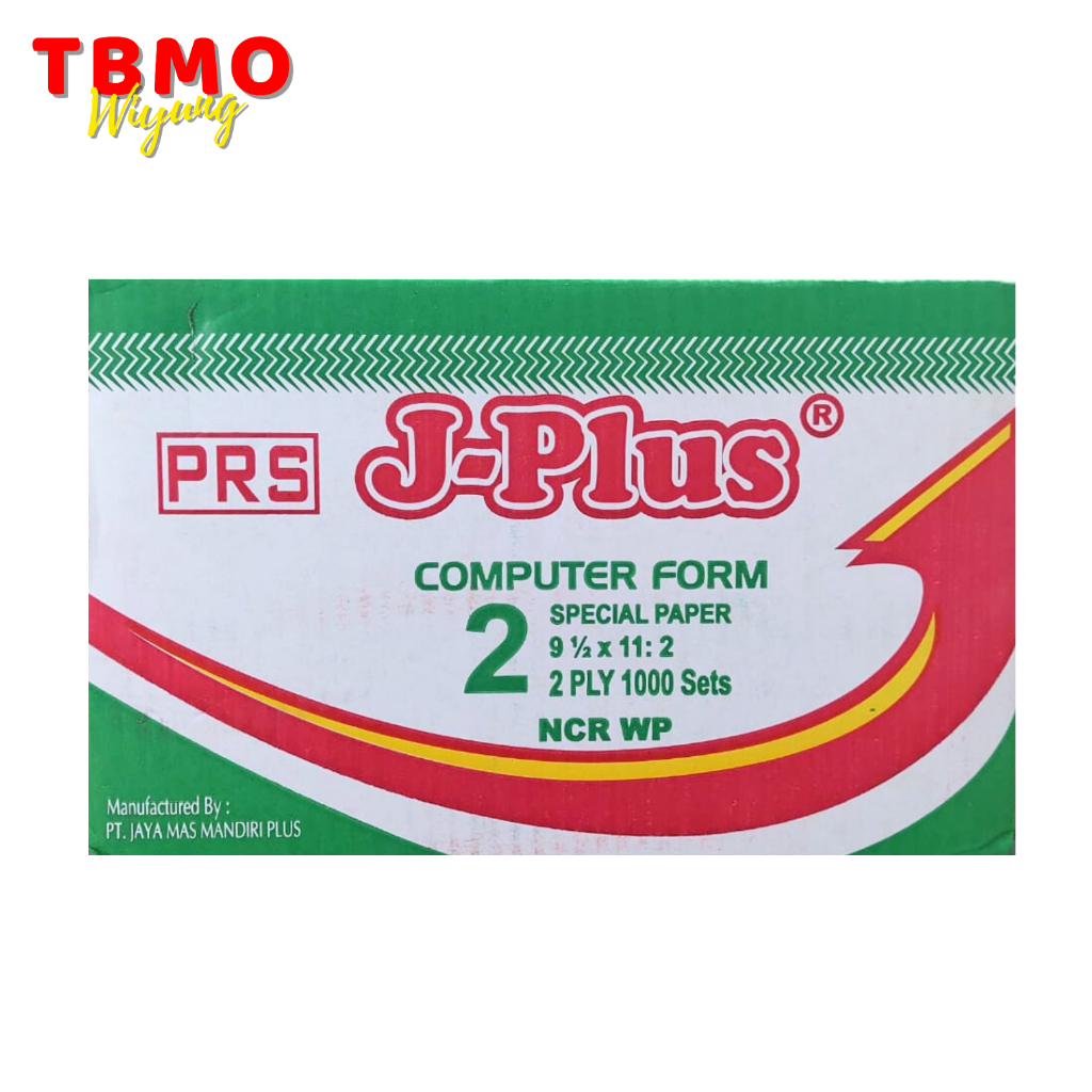 

TBMO Continuous Form J-PLUS 2ply PRS 9,5x11:2 / Kertas Thermal