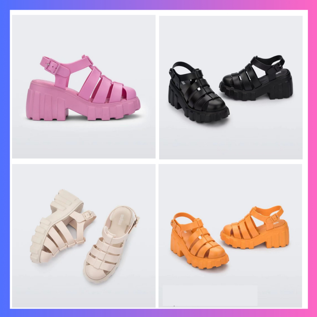 SANDAL WEDGES WANITA IMPORT KOREAN STYLE MELLISA MEGAN SANDAL WANITA IMPORT JELLY KEKINIAN