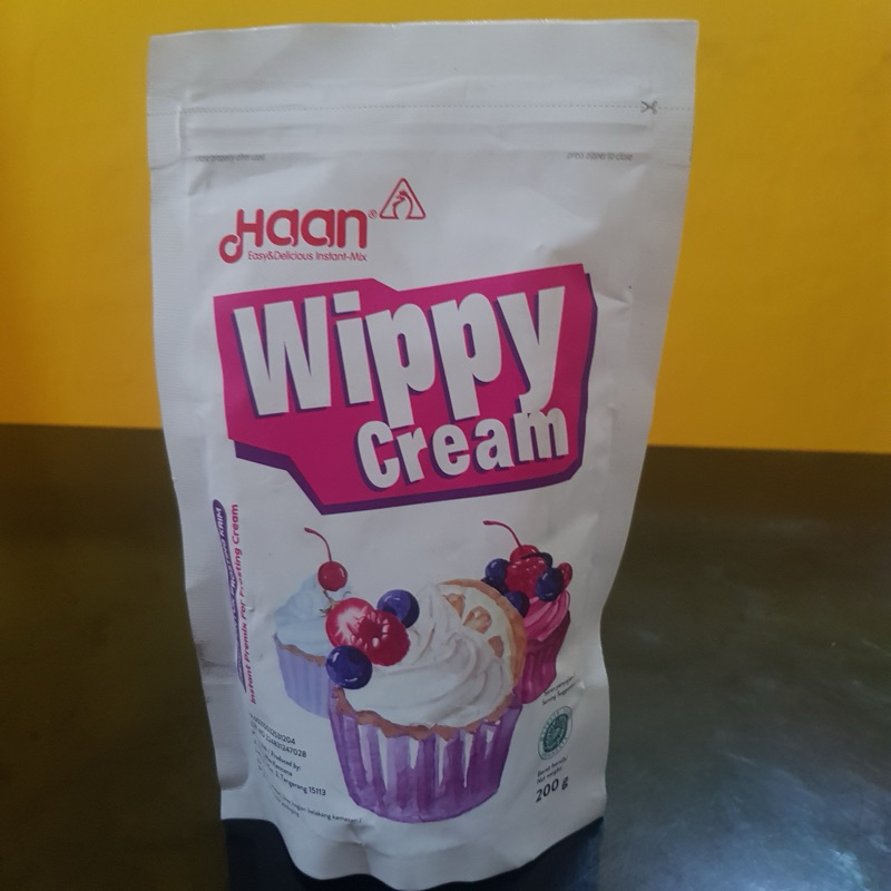 

haan wippy cream kemasan 200gram