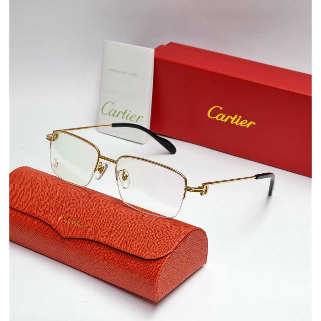 Frame kacamata casual cartier pure titanium limited edition like original