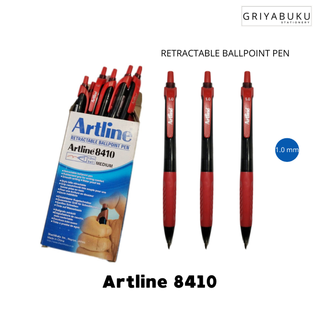 

Bolpoin ARTLINE 8410 Merah / Pen/Pulpen ARTLINE 8410 Merah