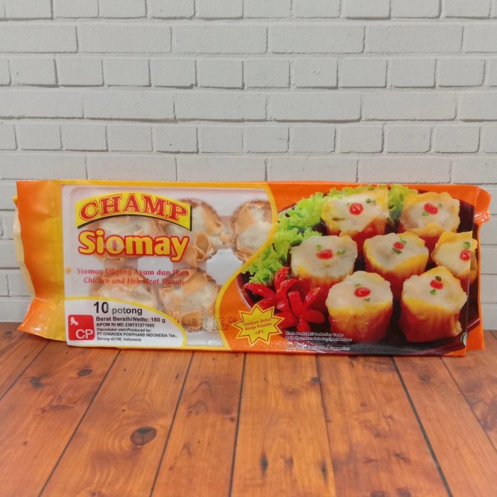 

CHAMP CHICKEN & FISH SIOMAY 180GR SIOMAY AYAM DAN IKAN