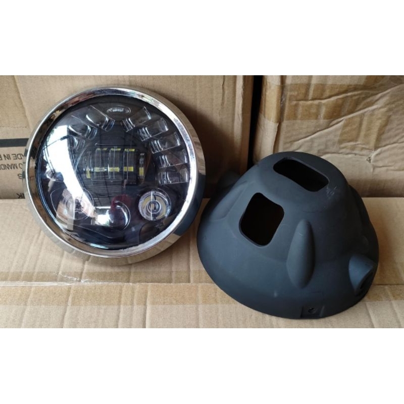 lampu daymaker bulat rxking new peredam set