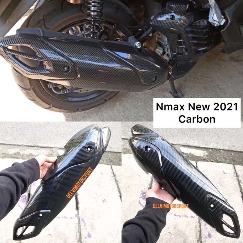 Cover Carbon Tutup Knalpot Nmax New 2021