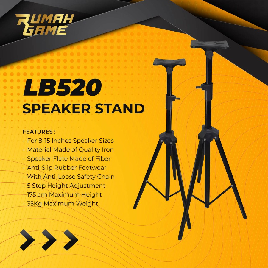 Tiang speaker Tripod Speaker LB520 Stand Speaker Portable