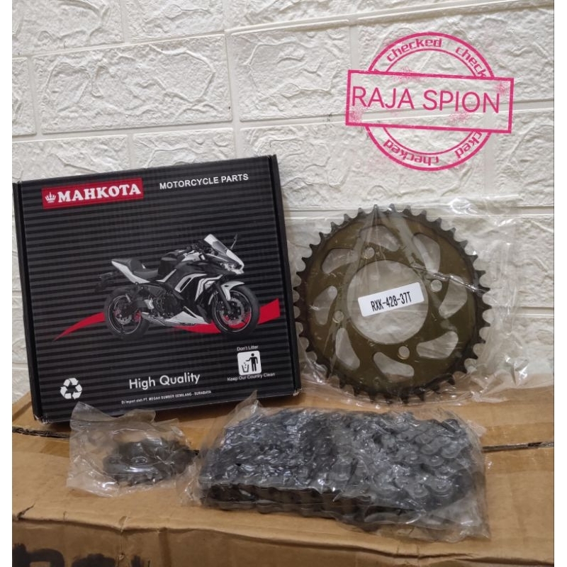 Gear set rxking 428 37t/gir set merk mahkota rxk 428 37t
