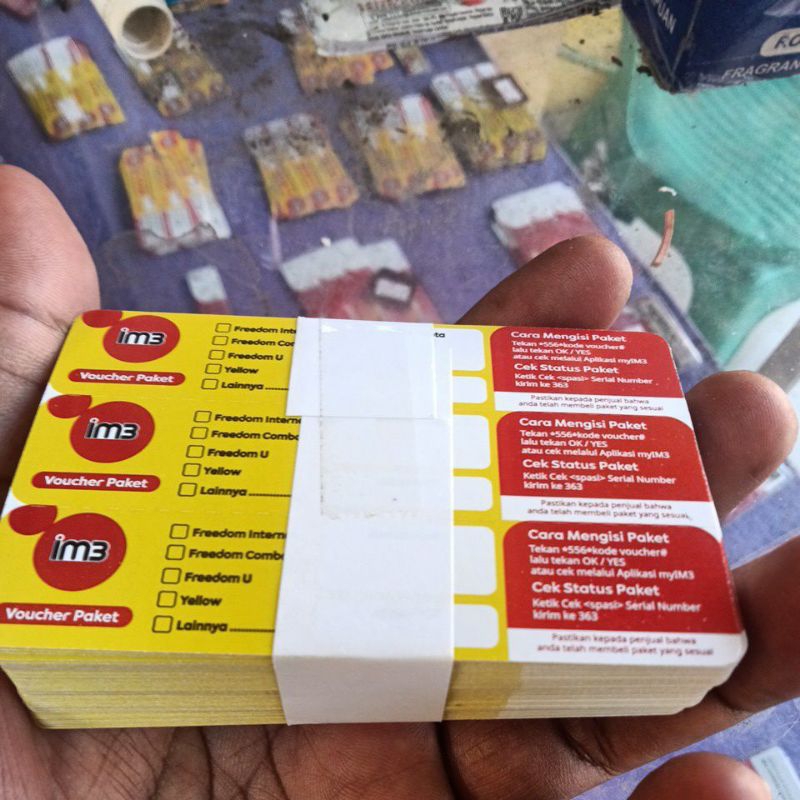 Voucher kosong Indosat per 150 Sn