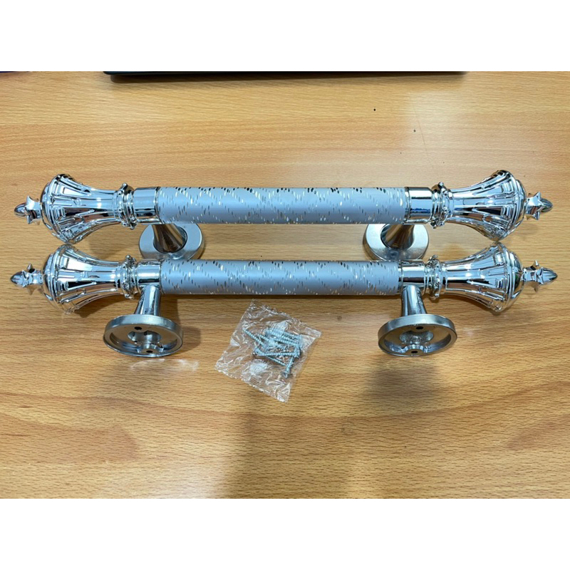 PULL HANDLE SISIK NAGA HITAM 818 CLASSIC SILVER CHROME / GAGANG PINTU 2 RUMAH MINIMALIS