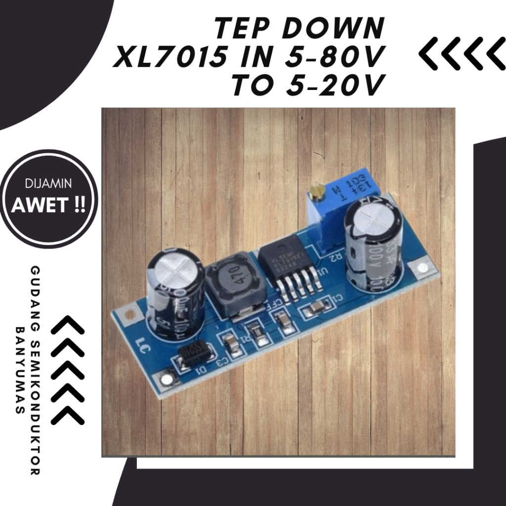 Step Down XL7015 in 5-80v to 5-20v DC Converter Voltase step down dc xl 7015