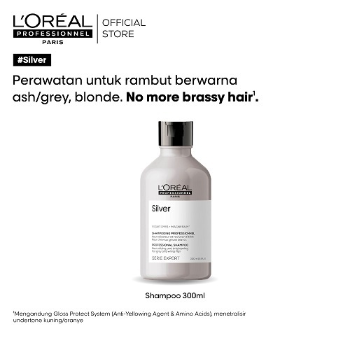 LOREAL Serie Expert Silver Shampoo 300 ml Untuk Rambut Diwarnai by L'Oreal Professionnel