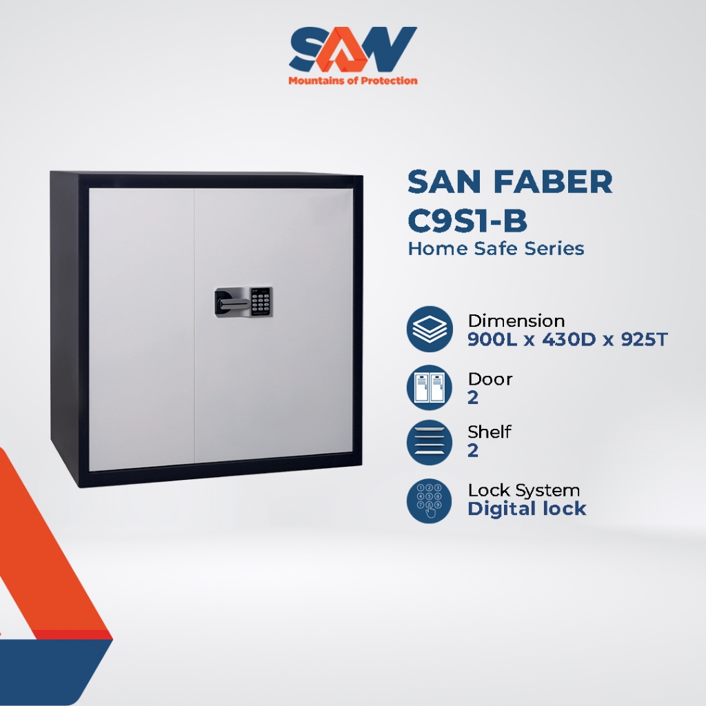 Lemari Arsip Kantor Lemari Arsip Kabinet Lemari Besi Lemari Digital SAN FABER C9S1-B