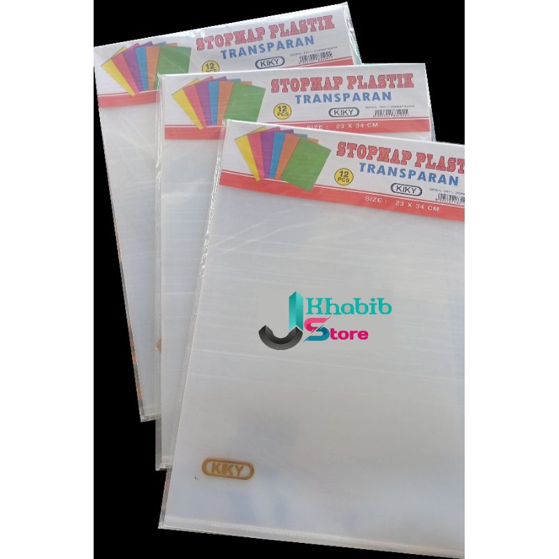 

Map L bening transparan stopmap plastik L F4 Kiky isi 12pcs termurah