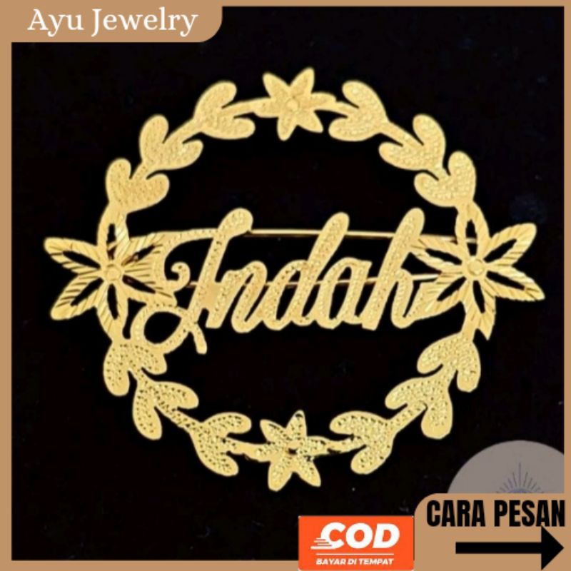 Bros Custom Nama Bros Ukir Nama Titanium