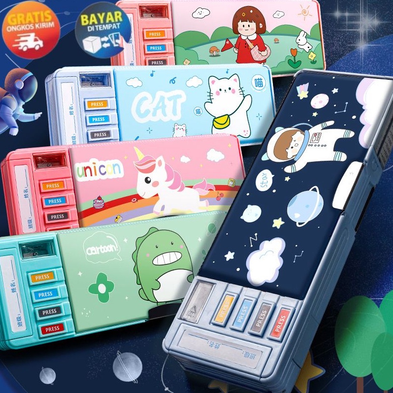 

12.12 KP117 - TEMPAT PENSIL ANAK PEREMPUAN MURAH KOTAK PENSIL ANAK PEREMPUAN GAMBAR ASTRONOT ANAK KOTAK PENSIL ANAK ANAK murah