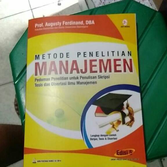 

Terlaris Promo Metode penelitian manajemen edisi 5 Prof Augusty Ferdinand DBA Ready