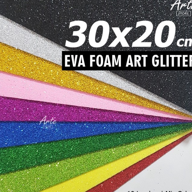 

Kirim Langsung EVA Foam - Spon Ati - Foam Art Glitter 30x20 cm SATUAN ➝↑❁⁂