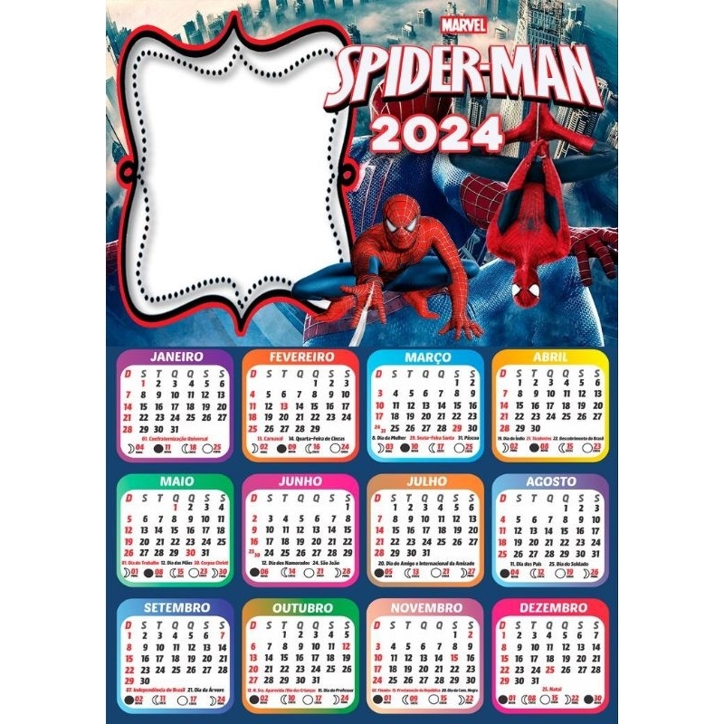 

CETAK KALENDER SPIDERMAN/KALENDER 2024/KALENDER CUSTOM/UKURAN 32X48/BAHAN AC260/KALENDER MURAH/BISA CUSTOM