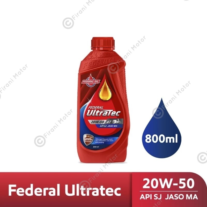 OLI FEDERAL ULTRATEC 800ML ASLI ORIGINAL UNTUK SUPRA X 125 SMASH SHOGUN KARISMA REVO ABSOLUTE SUPRA 