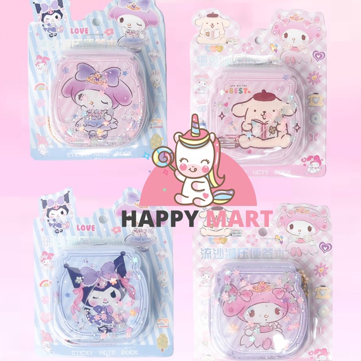 

Best Produk Notes bubble air glitter sanrio melody/ kuromi / pompompurin Bayar Di Tempat