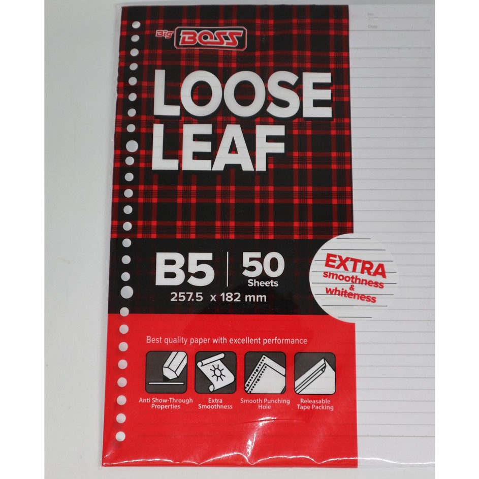 

Terkini Loose Leaf Big Boss B5 50 ➭➱✥❄