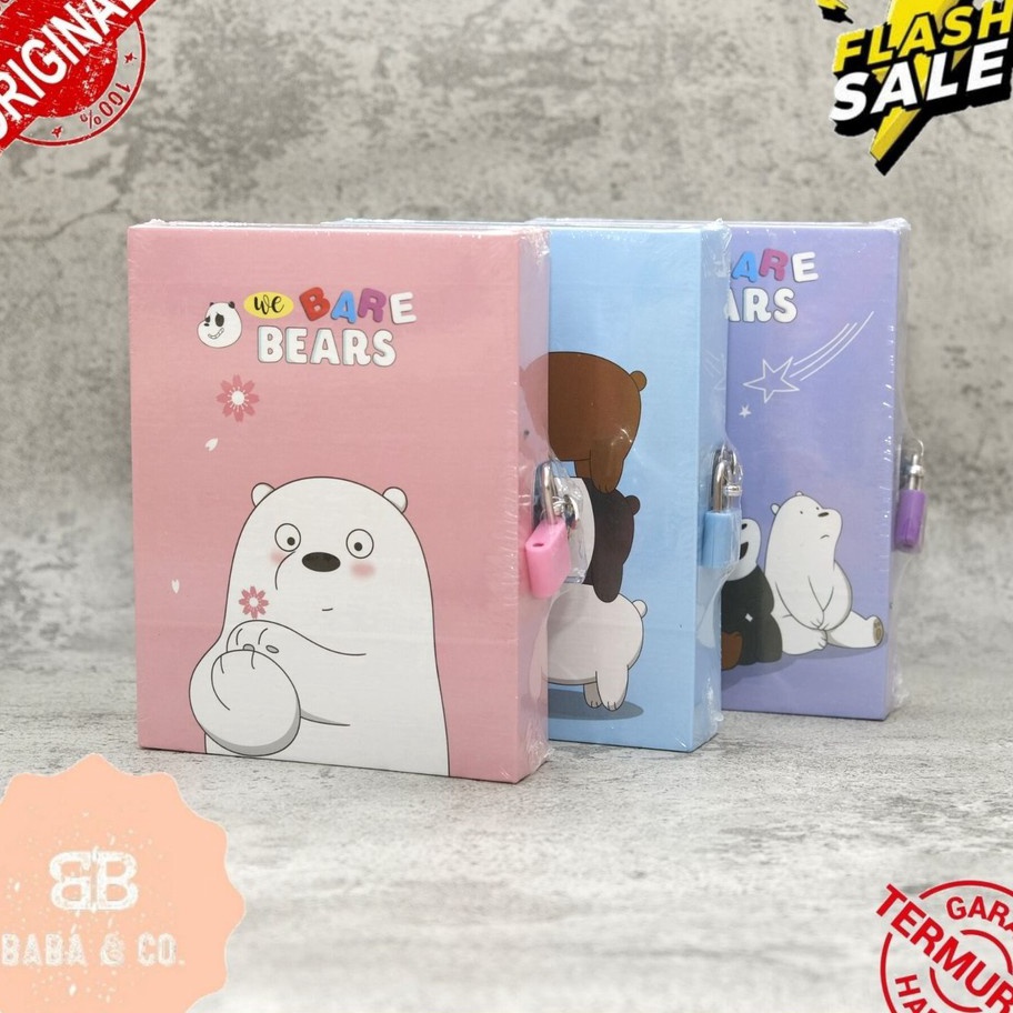 

Ready stock BUKU DIARI GEMBOK WBB BUKU NOTES WE BARE BEARS BUKU CATATAN HARIAN LUCU HADIAH ANAK ATK MURAH Terkini