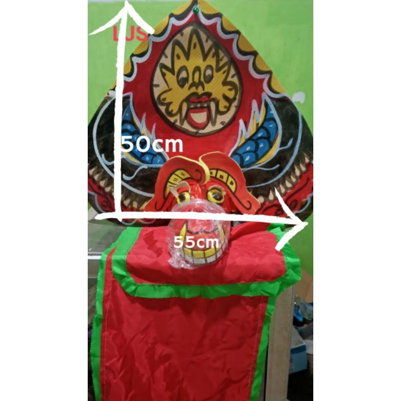 Barongan spon lancip/Barongan kain panjang/Barongan anak SD