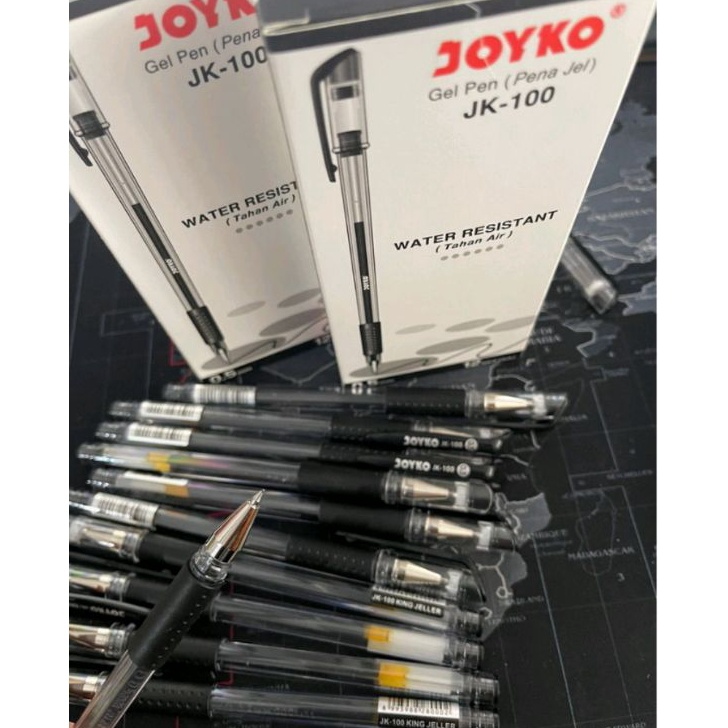 

Stock Banyak (12pcs) Joyko JK-100 pulpen gel Laris