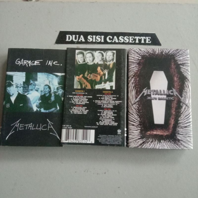 paket kaset metallica - death magnetic - garage inc 1 2