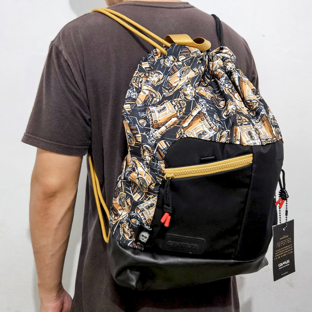 Tas Serut Drawstring Backpack Crumpler Sirius Star Wars C3PO Original