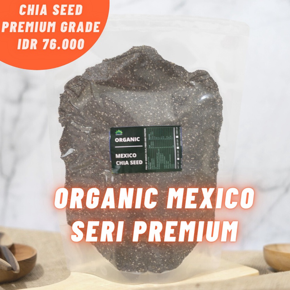 

EEG Black Chia Seed Mexico Organic 1 Kg Serba Murah