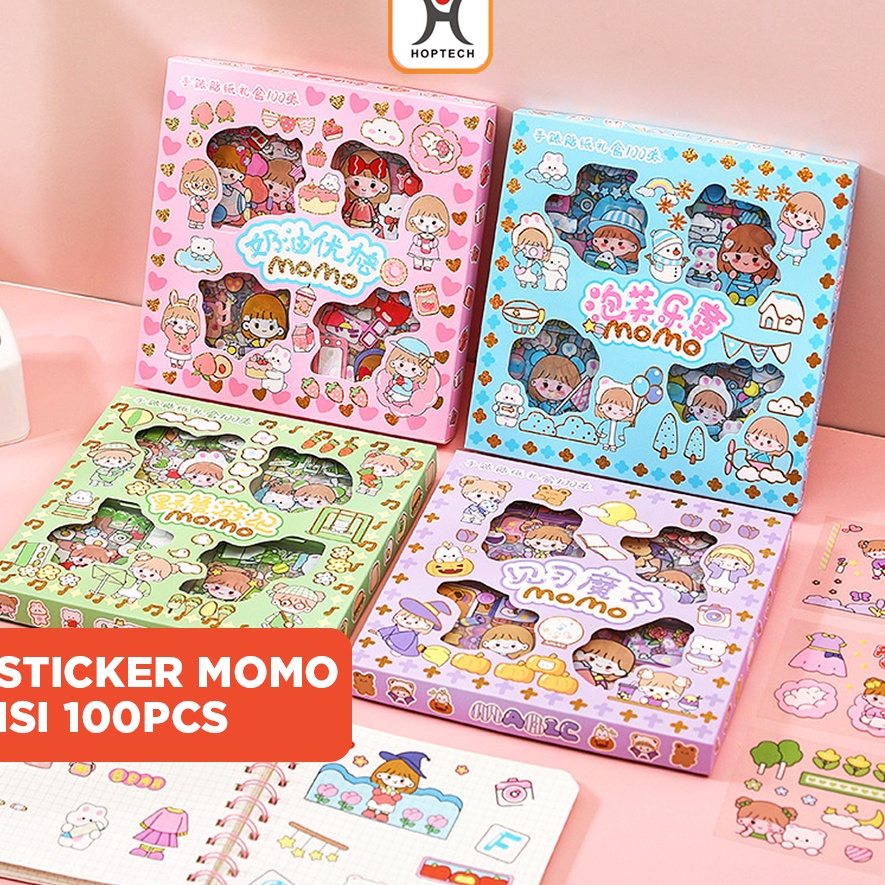 

Baru Stiker 2D 100 Lembar Sticker Momo Kartun Korea Lucu Anti Air Murah Banget