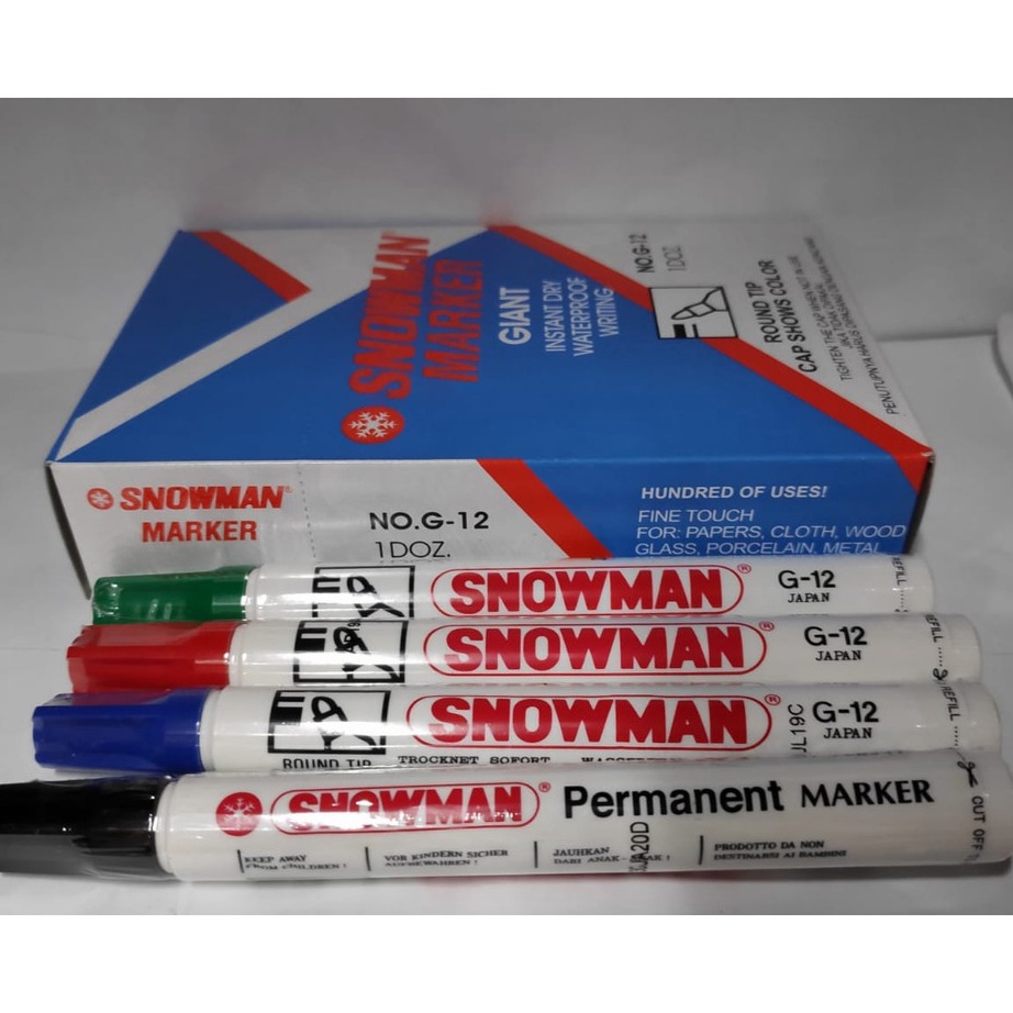 

Produk Keren SPIDOL SNOWMAN PERMANENT MARKER G12 Harga Murah