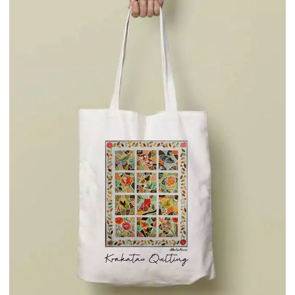 

Tas Souvenir / Goodie Bag / Totebag / Tas Blacu Premium Full Colour Custom 25x35 Ready Stock