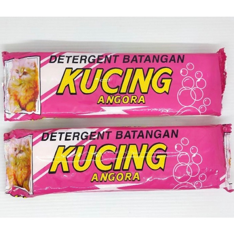 Sabun Batang Cap Kucing Angora Deterjen Detergent Batangan Sabun Cuci 220gr