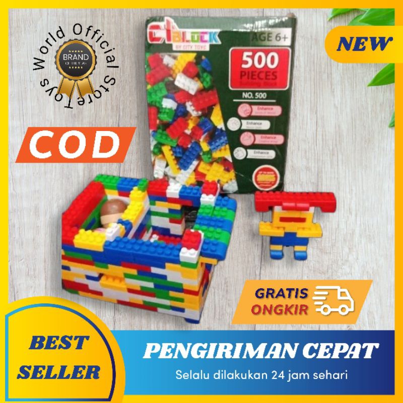 Toys - Mainan Anak Building Block Lego Isi 500 Pcs Ukuran Kecil