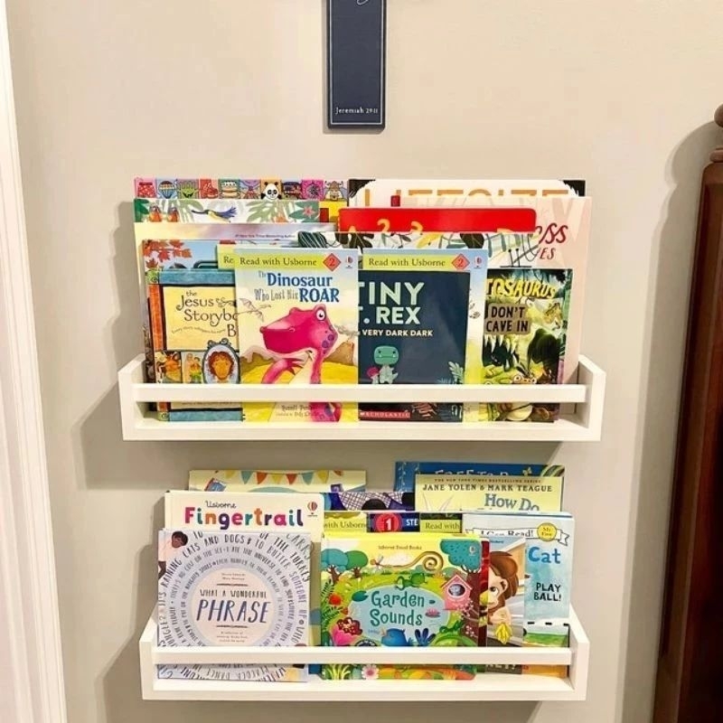 Rak buku dinding / Rak buku tempel / Rak tempel dinding panjang 50cm