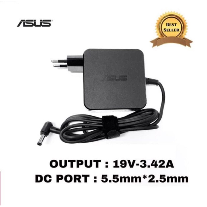 Adaptor Charger Asus  K56 K55 A455LA A455 A455L A450 A450c 19v-3.42a (5.5*2.5)  Kotak Ori Original