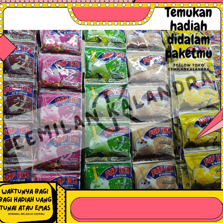 

[PROMO] Pop Ice Es Blender (1 renceng isi 10pcs) ➮Best Terlaris