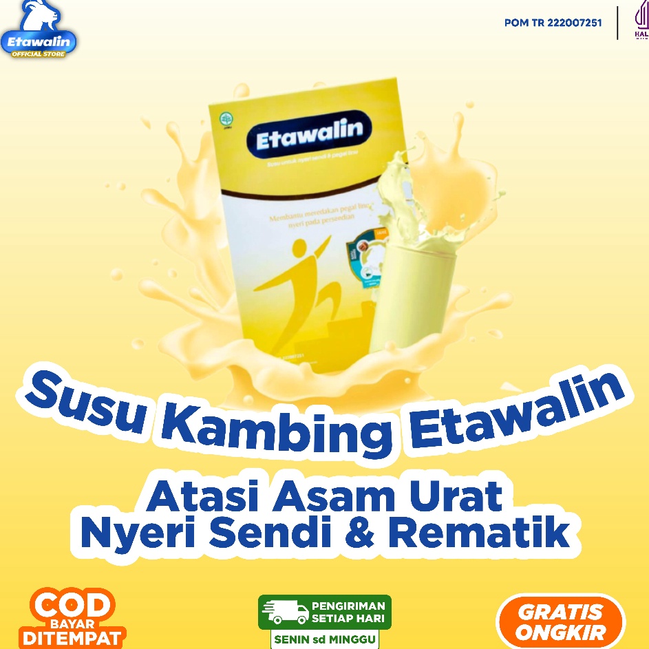 

KODE AIG203 Etawalin Susu Tulang Solusi Asam Urat Nyeri Sendi Rematik Original