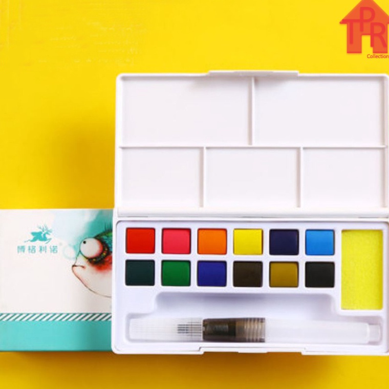 

modelTipe RU007 Set Cat Air Solid Pigment / Water Color Paint 12-24 warna - SQ12/24