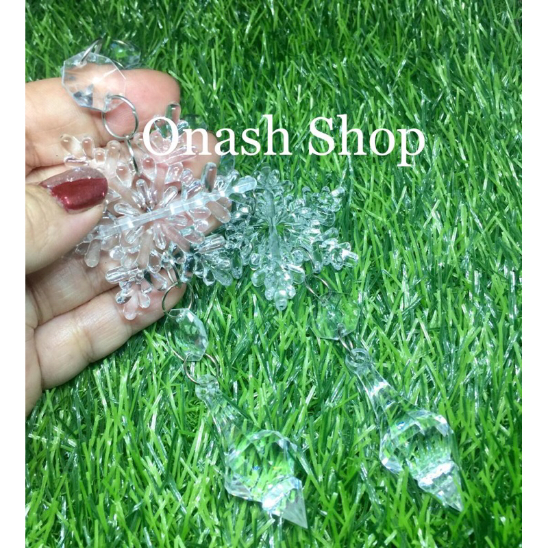 Dekorasi roncean bandul kristal akrilik dekorasi natal dekorasi tirai dekorasi lampu 105