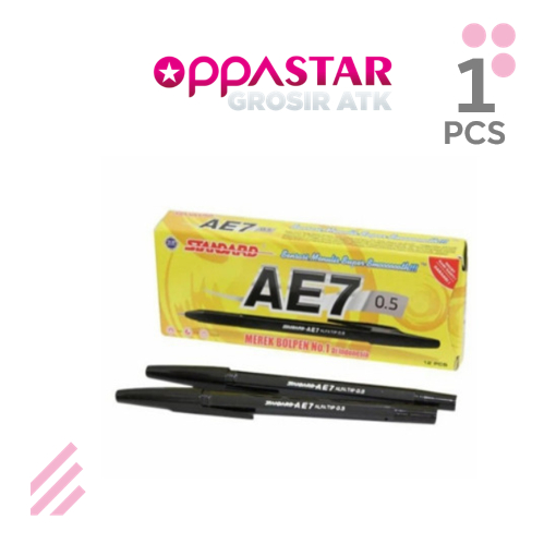

Pulpen standard AE7 1 Kotak - Hitam