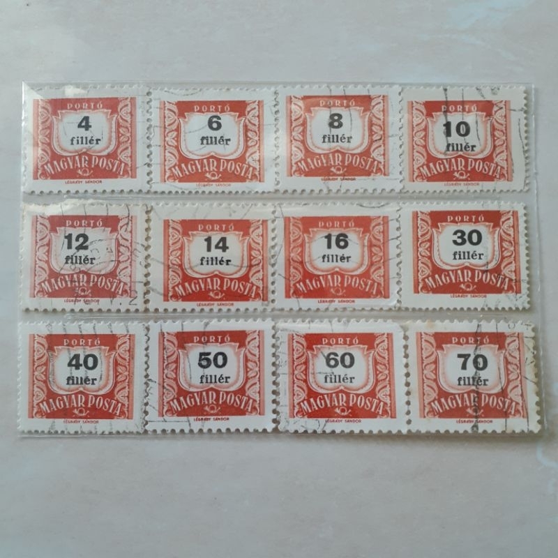 

(A) Perangko Hungaria Postage Due Tahun 1965 set 12pcs