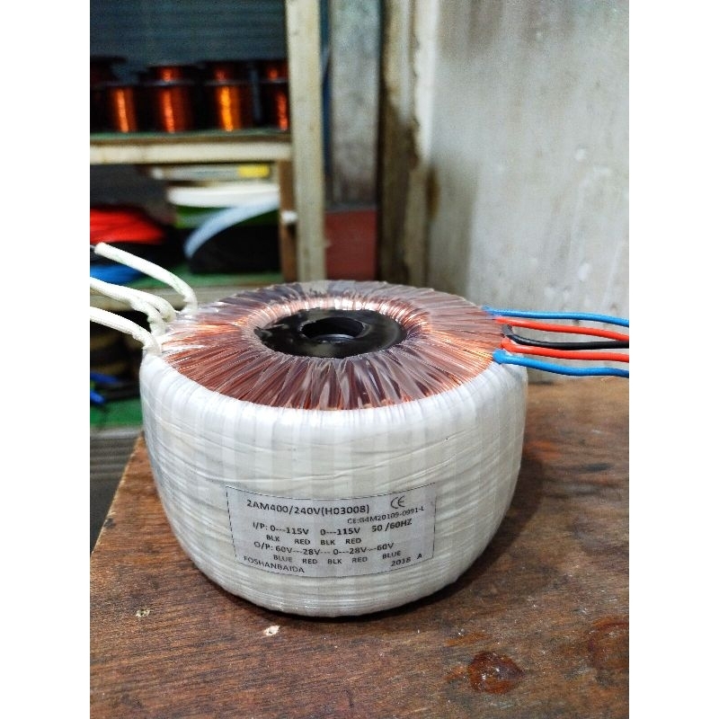 Trafo aktip huper ak500 60V 28V CT 28V 60V