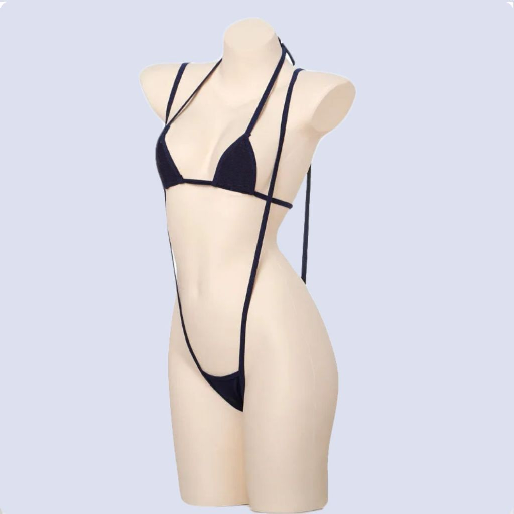 Set Bra Dan G String Bertali Panjang SG033