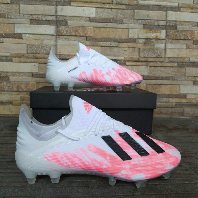 SEPATU BOLA ADIDAS X 19.1 WHITE PINK FG SOCCER - SEPATU SOCCER