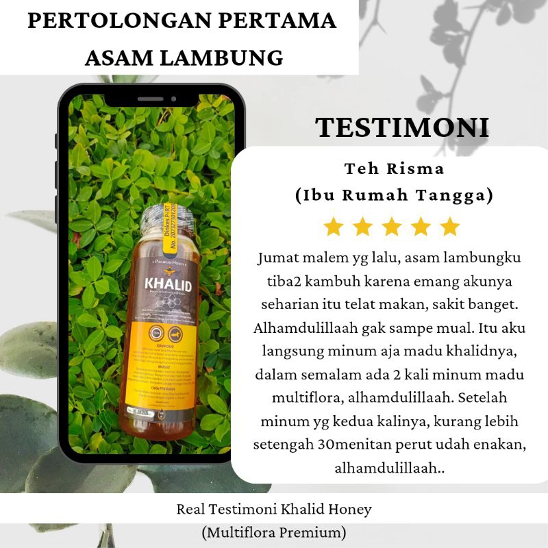 

NG ( GR) Multiflora Premium Khalid Honey Madu Murni Asli 100%