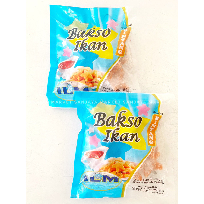 ILM Bakso Ikan Frozen Bentuk Bintang 250g Cocok Untuk Shabu Suki Celup Celup