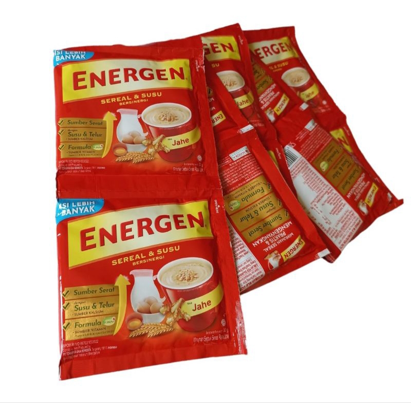 

Energen rasa jahe (10 sacshet 1 renceng)